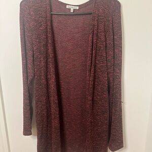 Charlotte Russe Burgundy Knit Cardigan